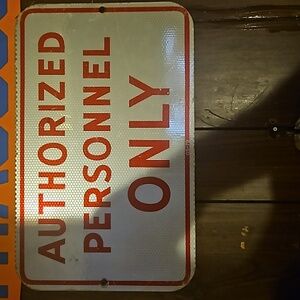 Authorized personnel sign